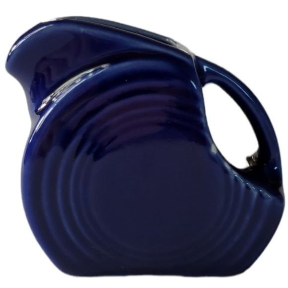 Fiestaware Fiesta Small CERAMIC Mini Disk Pitcher Twilight Blue - Picture 12 of 12